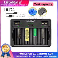 LiitoKala Lii-D4 Smart Battery Charger for 9V 26650 18650 21700 18500 26700 16340 22650 AA AAA C SC 