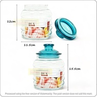 Toples Kaca Tutup Akrilik Kedap Udara Nuri & Kanmuri DLX Glass