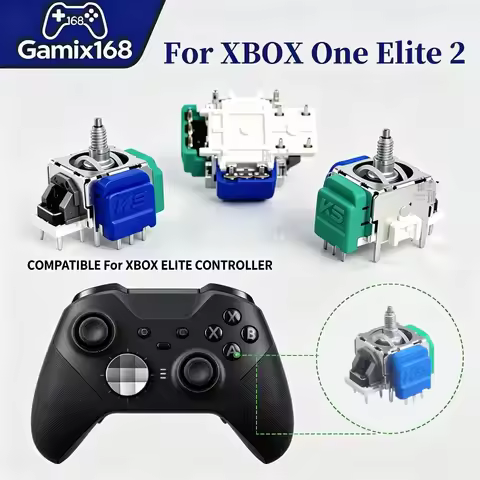 50pcs TMR Electromagnetic Joystick for Xbox Elite 2 Controller Elite Series 2 TMR K-Silver Thumbstic