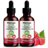 Essential Vitamin Liquid Drops，Vitamin B Complex Liquid Drops - B1, B6, B12-60ml (2Pcs) IGXV