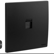 Mallia Senses Outlet data Rj45 Cat6 Mate Black