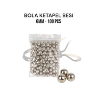 6mm slingshot iron granules 100 pcs round iron seeds for 6mm catapult