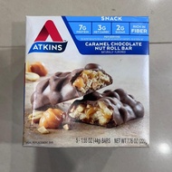 Atkins Snack Caramel Chocolate Nut Roll Bar 5x44g