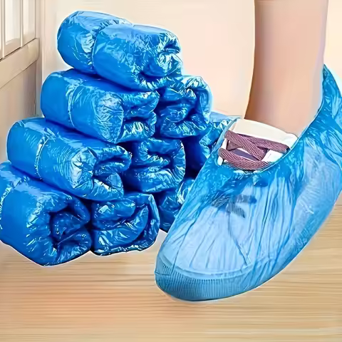 100pcs Disposable Shoe Covers - Travel Hotel Cleaning and Hygiene Supplies