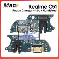 Realme C51 Mic + Handsfree Charger PCB Connector Board / RMX3830 - Flexible Flexible Flexible Connec