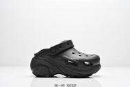 【款多多】卡駱馳 Crocs Bubble Crush Clog 6.9CM 洞洞款 拖款 涼款 泡芙款 透明防水袋