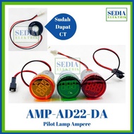 MERAH LED Pilot Lamp with Digital Indicator Ampere Meter - Red