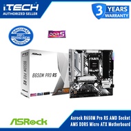 Asrock B650M Pro RS AMD Socket AM5 DDR5 Micro ATX Motherboard