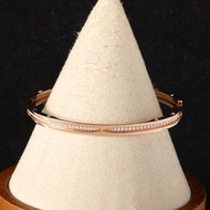 BVLGARI(寶格麗) B.ZERO1 彈簧手鐲 鑲鑽 18K玫瑰金/鑽石 M 玫瑰金 鑽石/18K