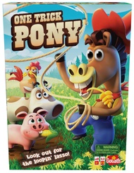 Goliath One Trick Pony Game - Round Up Animals Before Cowboy's Spinning Lasso Ropes You in - Ages 4 