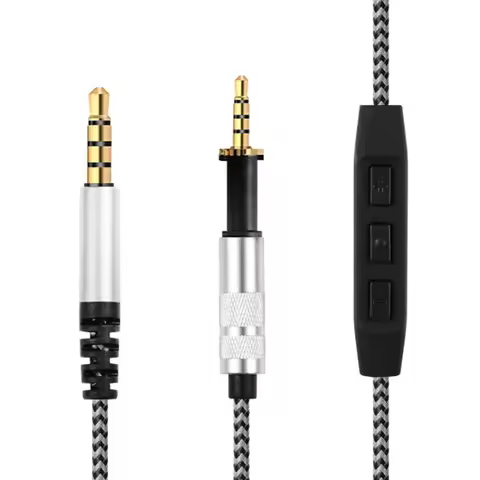Replacement Cable for AKG K450 K451 K452 K480 Q460 Headphone 1.4m-1.8m 3.5mm Male to 2.5mm Male Audi
