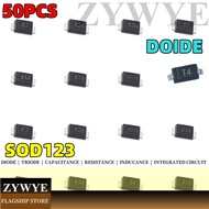 50pcs 1N4007W A7 F7 T7 S4 K14 K310 T4 T3 SL T7 Diode SOD123 1N4148