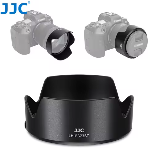 JJC ES-73B Reversible Lens Hood Shade Cover for Canon RF 45mm RF45mm F1.2 STM on R8 R5 R6 Mark II II