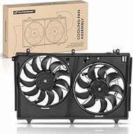A-Premium Engine Radiator Cooling Fan Assembly Compatible with Mitsubishi Outlander 2014-2020, 2.4L 3.0L, Replace# 1355A258, 1355A259