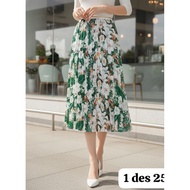 MAXY PLISKET SKIRT BANGKOK FLORAL MOTIF