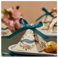 Ins Flower Design Wedding Favor Box Telur Bunga Kahwin Candy Chocolate Souvenir Box AB133B