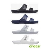 [กรอกโค้ด 10AUGMS ลดอีก10%] CROCS Classic Crocs - Comfort Sandal ใส่สบาย รองเท้าแตะ คร็อคส์ แท้ รุ่นฮิต ได้ทั้งชายหญิง รองเท้าเพื่อสุขภาพ ขาว 206761-100 M11[44.5] เท้า45