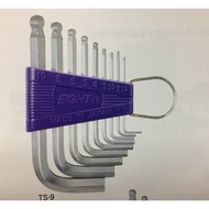 EIGHT Platinum Ball Hex Wrench Set TS-9