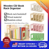 DIY Wooden Stationery File Rack Organizer CD Book Stand Office Storage Book Shelf Book Rack, Rak Buku Rak Meja Rak Kayu