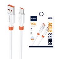 SENDEM M91T USB-A to TypeC 120W fast charging cable, 1M long (White) - Accessories 1986