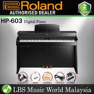 Roland HP603 CB 88 Keys Digital Piano with SuperNatural Technology Contemporary Black (HP 603)