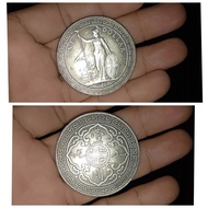 Duit lama BTD (C0PY) British Trade Dollars Syiling Lama Coin. TAK ASLI. REPRODUCTION. NON MAGNETIC