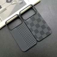 For Xiaomi 17 Pro Max 15 15S 14 Pro Redmi K70 K80 K90 Pro Max Ultra Case Fashion PC Hard Carbon Fibr