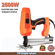 220V Electric Nail Gun Power Tools Furniture Woodworking Stapler Tacker Heavy Duty Electric Gun Tack