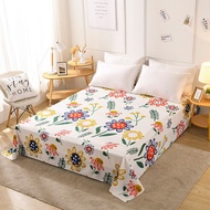 Cotton Flat Sheet Flower Pattern Mattress Cover Single Queen King Size Bed Sheet Bed Linen