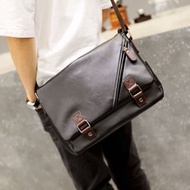 Hito Men's Leather laptop Sling Bag