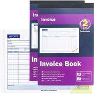 Invoice Book 2-Part Carbonless Form Horizontal Sales Slip Features a Wraparound Cover 5-9/16 x 8-7/1