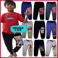 [1-9Y] Seluar Tracksuit Budak Lelaki  Jogger Kanak2 Sukan Sekolah Seluar Panjang  Boy Murah Sportwear Longpants
