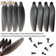TOPTOOL Folding Propeller Blades, 58mm/66mm Universal Remote Control Drone Parts, Black Plastic Quad