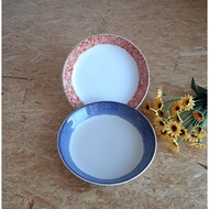 Batik Patterned Ceramic Pasta Bowl Patterned Ceramic Pasta Bowl/ Ceramic Pasta Bowl/