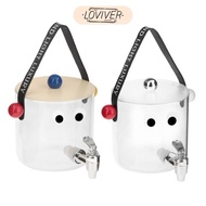 LOVIVER Drink Dispenser Iced Juice Barrel Juice Lemonade Container Juice Dispenser for Gatherings Re