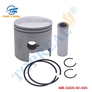 688-11635 Piston Kit And 688-11604 Piston Ring +025 For Yamaha Outboard Parts 2T 75HP 85HP 90HP Pars