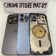 Original iP 13 PRO Backdoor Removed • Rear Housing • Smooth Fullset – Ready to Install Housing iPhon
