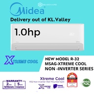 [Delivery Out Of KL.Valley ] Midea Xtreme Cool 1.0Hp [R32] MSAG10-Series Non Inverter Air Cond