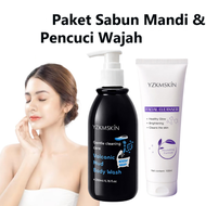 YZKMSKIN Body Wash Vulkanik + Facial Cleanser - Menjaga Kelembapan Kulit