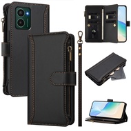 HMD Fusion/HMD Pulse Pro/Pulse Pro+/HMD Skyline CaseZipper Wallet Leather Flip Case with Card Holder