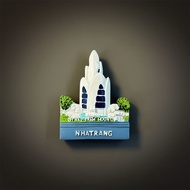 【Shipment within 24 hours‌】 Kreatif Stiker Magnet Peti Sejuk 3D Lukisan Tangan Tempat Pelancongan Da