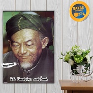 HIASAN DINDING TEMA KH HASYIM ASYARI / POSTER KH HASYIM ASYARI / FOTO HABIB / POSTER KAYU / WALL DEC