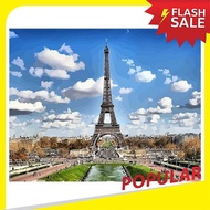 BEST SELLER 16 x 20 Inch DIY Oil Painting on Canvas Paint by Number Kit Eiffel Tower Pattern for Adults Kids Beginner C