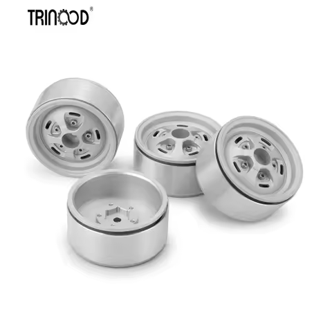 TRINOOD Aluminum alloy 1.9inch Wheels of Beadlock Rims for Axial SCX10 TRX4 Tamiya CC01 1/10 RC Car 