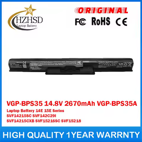 VGP-BPS35 14.8V VGP-BPS35A Genuine Original Laptop Battery For SONY VAIO 14E 15E SVF14215SC SVF142C2