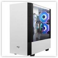 全城熱賣 - 電腦機箱台式ATX3.0水冷中塔全側透玻璃（白色）