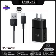 หัวชาร์จ Samsung Adapter หัวชาร์จเร็ว15W ะแดปเตอร์เดินทางซัมซุง ชุดชาร์จFast Charging EP-TA200 Wall Charger With 2A Type Cสายชาร์จ For S20 S21 S22 Ultra A90 A71 A70[รับประกัน1ปี]