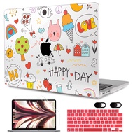 Crystal Hard Case For MacBook Pro Air M2 M1 2022 2020 A2681 A2338 A2337 A2179 Air13 A1932 A1466 Pro