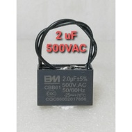 CBB61 CAPACITOR BM 2UF 500VAC KIPAS SILING KAPASITOR (for Panasonic KDK Deka)