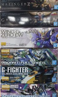 全新 Bandai 高達模型 HG 巨靈神 萬能俠 MG ka wing MG G戰機 MG full saber